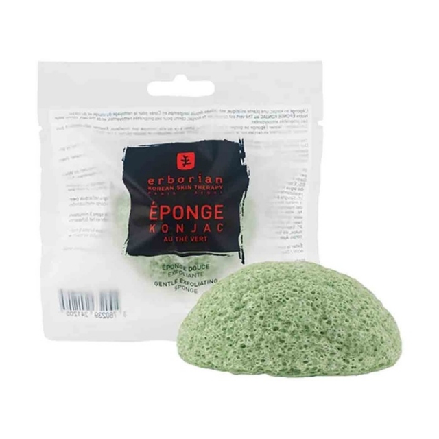 ERBORIAN Konjac sponge with green tea, 1 piece