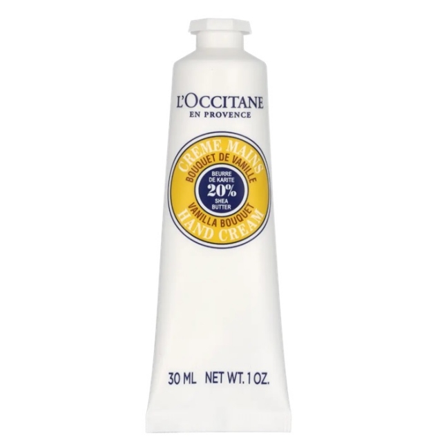 L'OCCITANE Karitejeva krema za roke z vonjem vanilije, 30ml