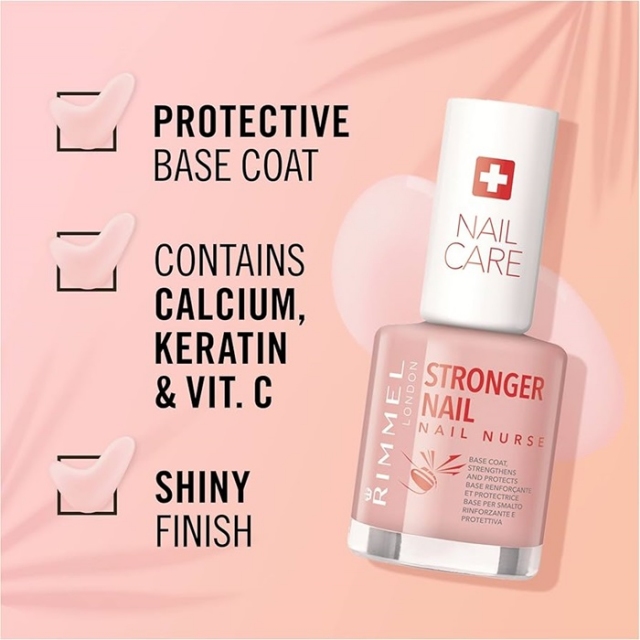 RIMMEL Stronger Nail Nurse trdilec za nohte, 12ml